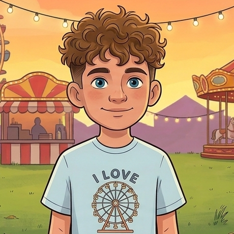 Prax, a curly-haired boy.